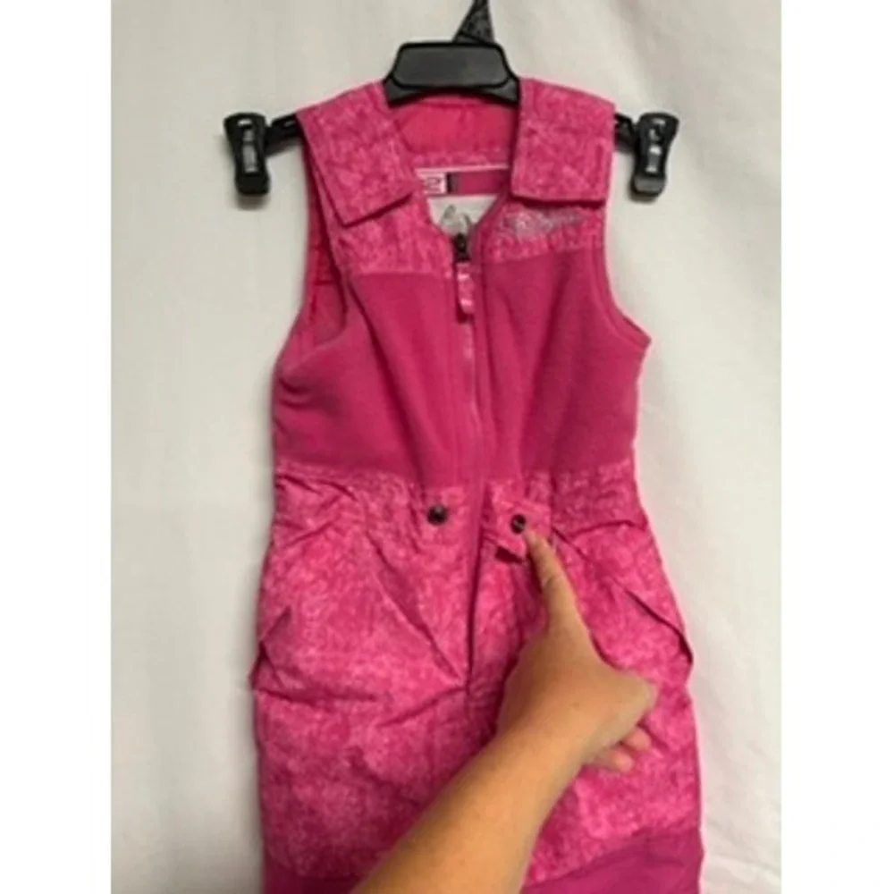 32 Degrees Pink Marble Print Insulated Snow Bibs Toddler Girls 3T Ski Pants